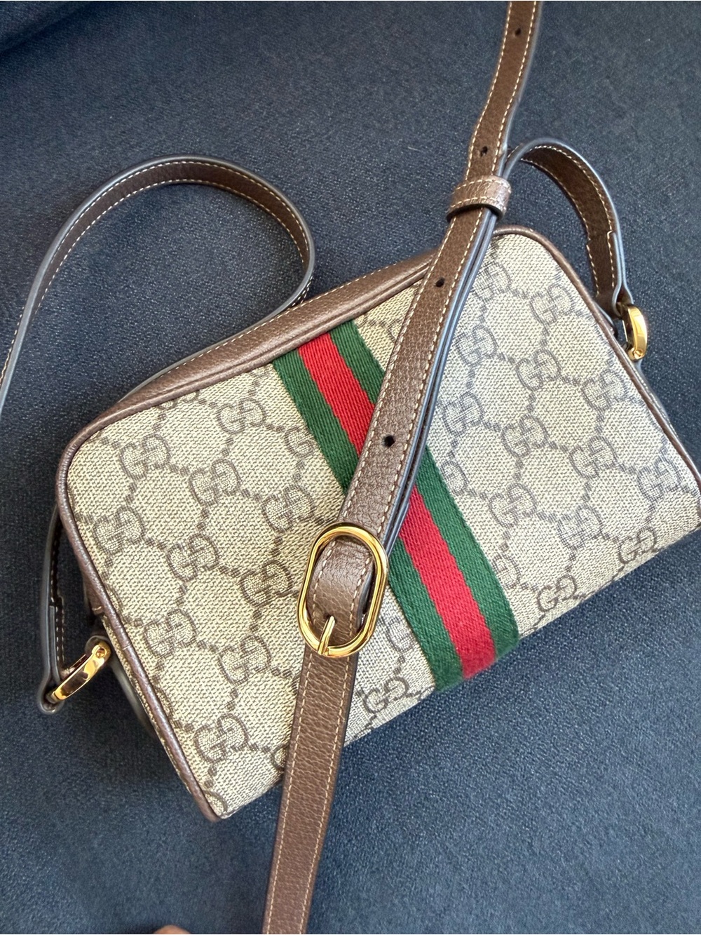Gucci GG Ophidia Supreme Brown Mini Bag Crossbody Monogram - Picture 8 of 16